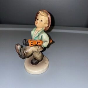 Vintage Goebel Hummel W. Germany 'Globe Trotter' Boy Basket Figurine Tmk6